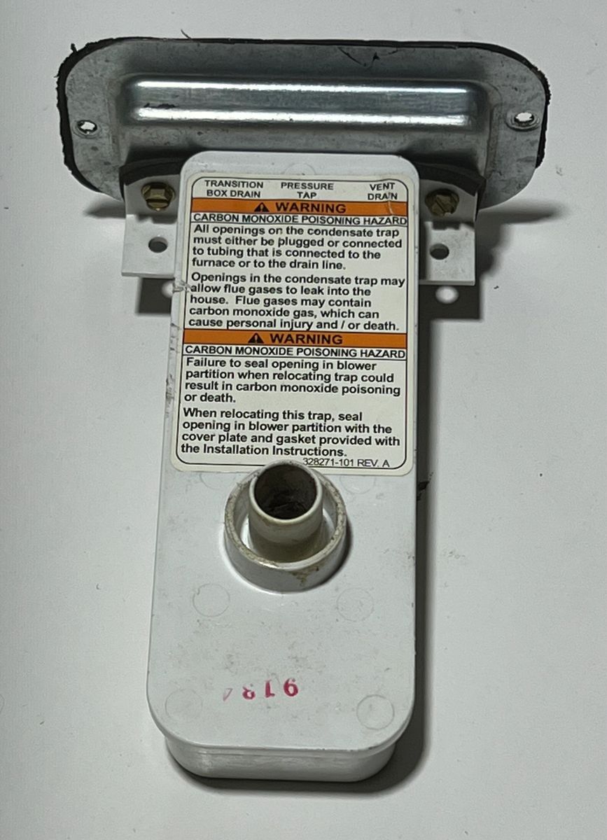 Carrier Bryant Payne 328060701 Furnace Condensate Drain Trap Used